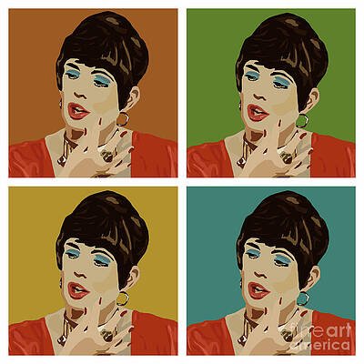Portrait Wall Art featuring the digital art Pop Art Beverley by BFA Prints