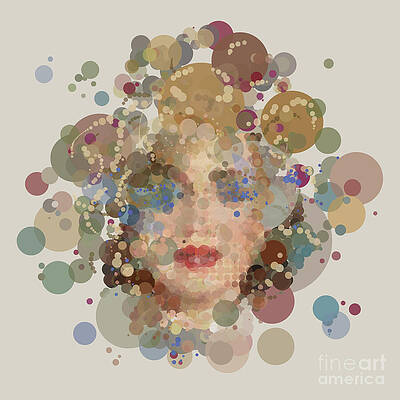 Portrait Wall Art featuring the digital art Pop Queen by BFA Prints