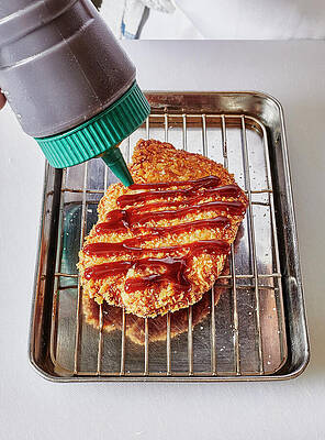 Chicken Wall Art featuring the photograph Pork Katsu Cutlet by Alex Lau