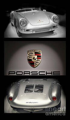 Wall Art featuring the photograph Porsche 550 Spyder Triptych by Stefano Senise