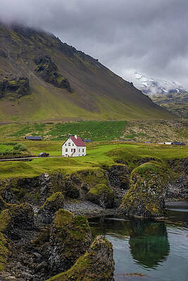 Reflection Wall Art featuring the photograph Port Arnarstapi, Iceland by Steven David Roberts