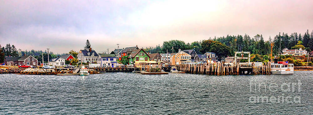 Copyright Photograph - Port Clyde Panorama by Olivier Le Queinec