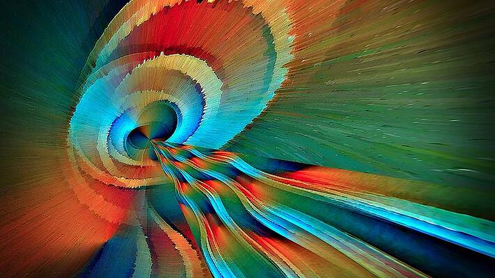 Wall Art featuring the digital art Portal Exit by David Manlove