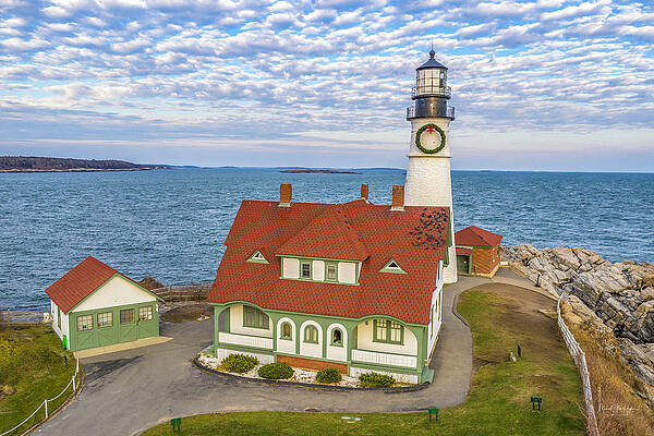 Maine Photograph - Portland Head Light by Veterans Aerial Media LLC