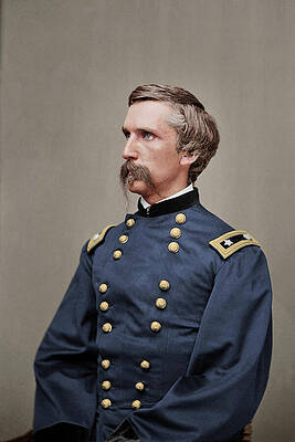 Civil War Military Officer Portrait Wall Art