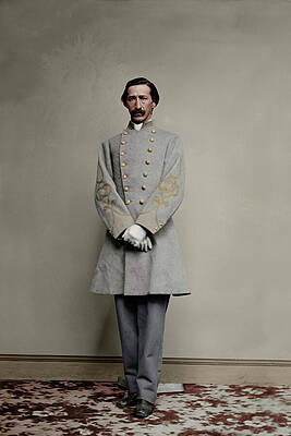 Man in Confederate Uniform Wall Art