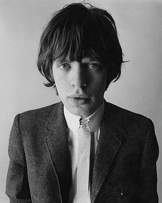 Young Mick Jagger Portrait Wall Art