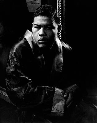 Wall Art featuring the photograph Portrait Of Boxer Joe Louis In His Dressing Room by Lusha Nelson