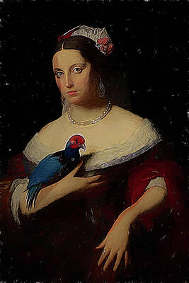 Portrait of Madame Moitessier Painting by Nature Oil Painting