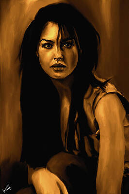 Expressive Digital Art - Monica Bellucci, Irreversible by Gradify Creations