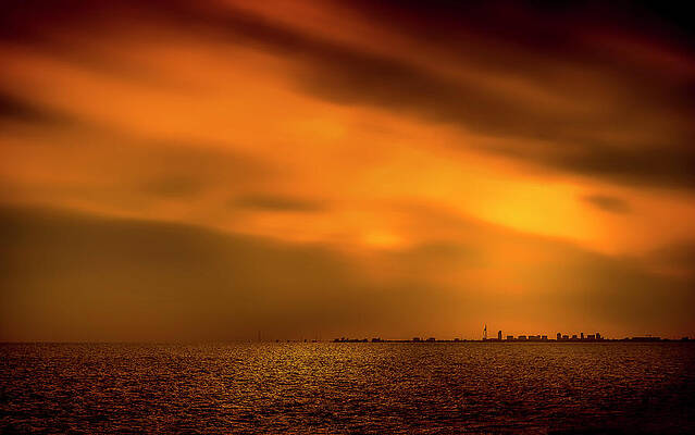 Landscape Photograph - Portsmouth Skies by Chris Boulton