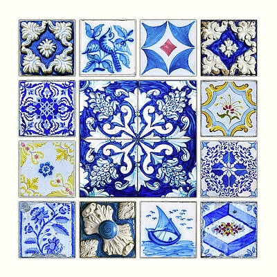 Wall Art featuring the photograph Portuguese Tiles-1 by Maryanne Keeling