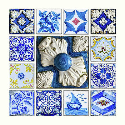 Wall Art featuring the photograph Portuguese Tiles-2 by Maryanne Keeling