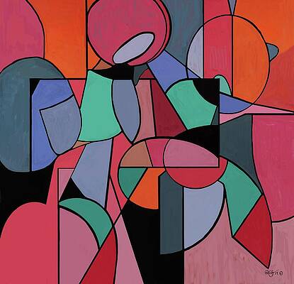 Geometric Painting - Possibilities by Sonja Kraft