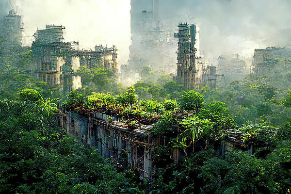 Tree Digital Art - Post Apocalypse 1 by Ron Weathers