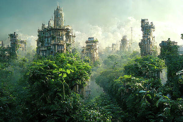 Tree Digital Art - Post Apocalypse 2 by Ron Weathers