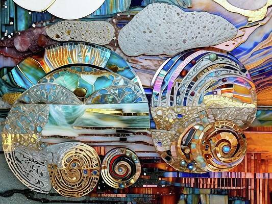 Intricate Wall Art featuring the digital art Postcard From Nanobots On Holiday by Eris And AI