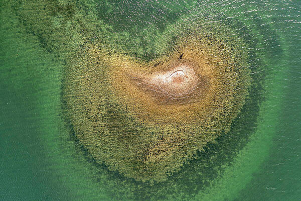 Seascape Photograph - Potato Island by Veterans Aerial Media LLC