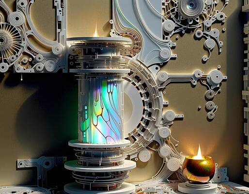 Intricate Wall Art featuring the digital art Power Sources by Eris And AI