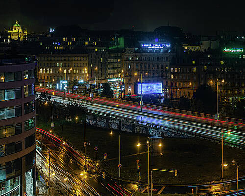 Architecture Photograph - Prague, Night Shoot by Robert Niemeier