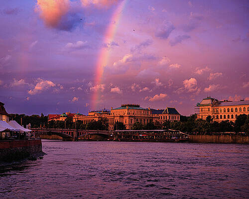 Architecture Photograph - Prague Rainbow by Robert Niemeier
