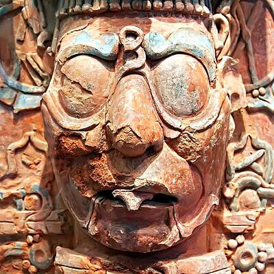 Mexico Photograph - Pre-Columbian Eye Glasses, Palenque, Mexico by Tatiana Travelways