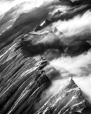 Misty Mountain Ridge Photograph