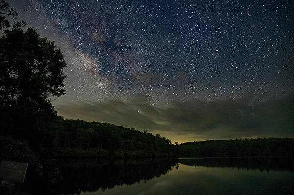 Sky Wall Art featuring the photograph Price Lake Milky Way by David Hart