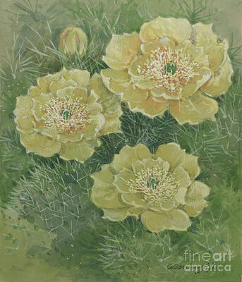 Tree Painting - Prickly Pear by Gordon Beningfield