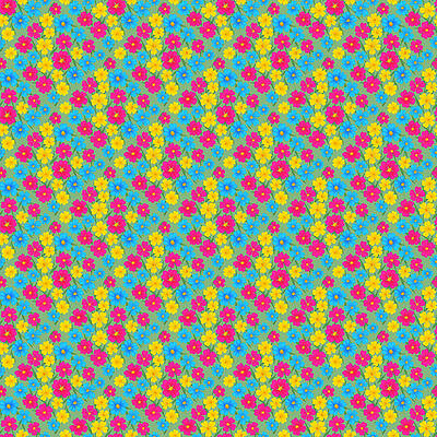 Floral Wall Art featuring the digital art Pride Floral Pattern Collection - Pansexual Pride Flag by Snow Iris Studio