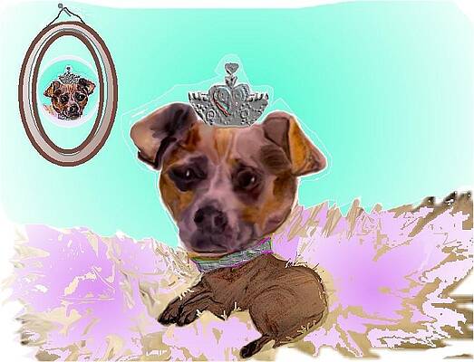 Mixed Media - Princess Rubee by Pamela Calhoun