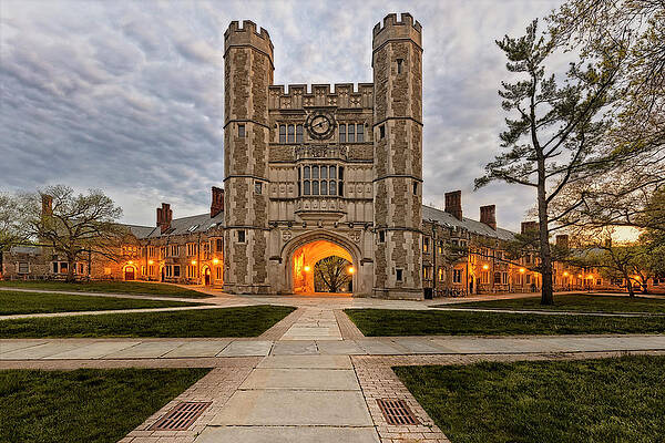 Usa Wall Art featuring the photograph Princeton University Blair Hall Clock Tower by Susan Candelario