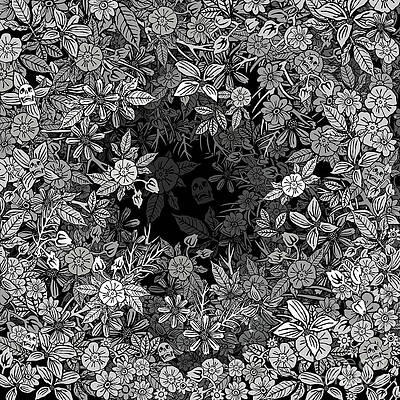 Fabric Wall Art featuring the drawing Printemps by BFA Prints