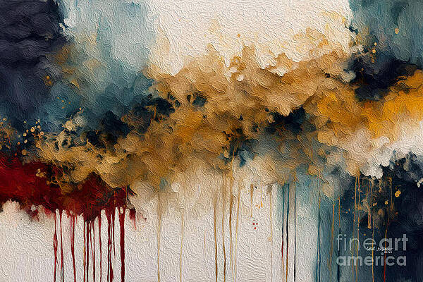 Blue Wall Art featuring the painting Proverbs 11 21b. Promised Deliverance by Mark Lawrence