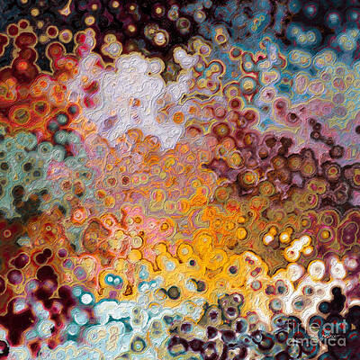 Blue Wall Art featuring the painting Proverbs 16 3. He Establishes My Thoughts. Bible Verse Christian Inspiration Scripture Wall Art by Mark Lawrence