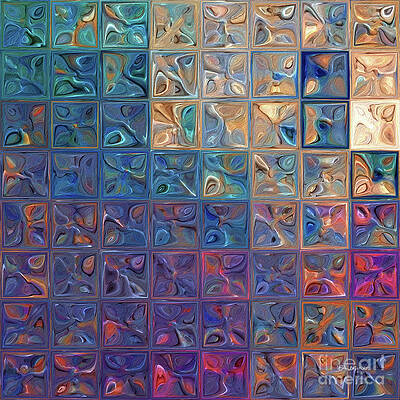 Blue Wall Art featuring the painting Proverbs 16 9. Divine Guidance by Mark Lawrence