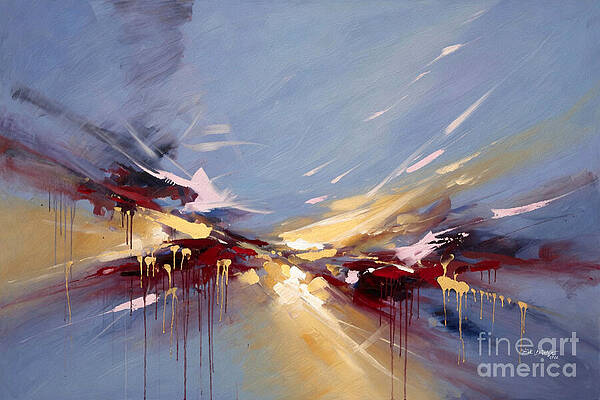 Dynamic Abstract Landscape Wall Art