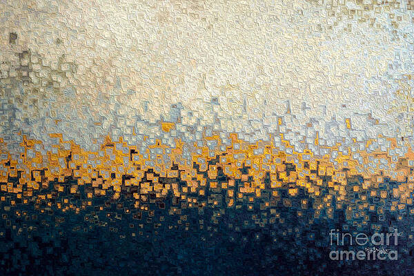 White Wall Art featuring the painting Psalm 29 2. Worship The Lord. Bible Verse Christian Inspiration Scripture Wall Art by Mark Lawrence