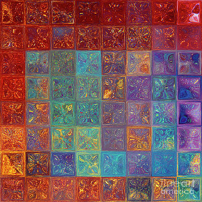 Blue Wall Art featuring the painting Psalm 32 10. Surrounded By Love by Mark Lawrence