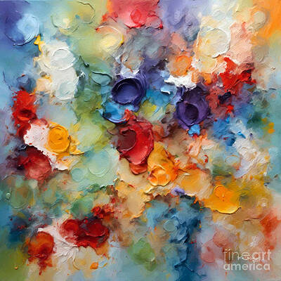 Wall Art featuring the painting Psalm 5 11. Rejoice In The Lord. Abstract Christian Wall Art by Mark Lawrence