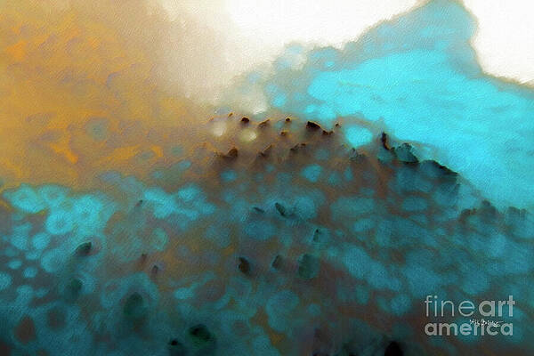 Anxious Painting - Psalm 94 19. Comfort In My Anxieties. Abstract Christian Wall Art, Anxiety Scripture by Mark Lawrence