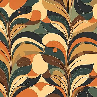 Color Wall Art featuring the digital art Psychedelic Pattern With Swirling Colours by Andre Petrov