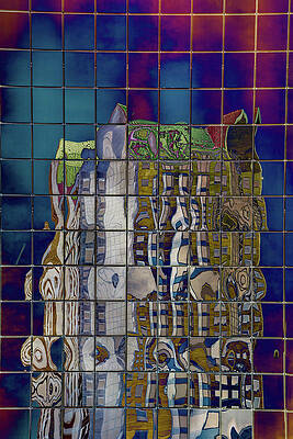 Architecture Wall Art featuring the photograph Psychodelic Reflections by Sue Leonard