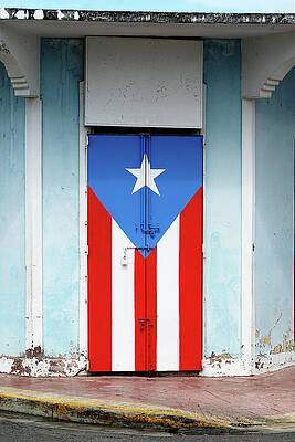 Puerto Rican Flag Doorway Wall Art