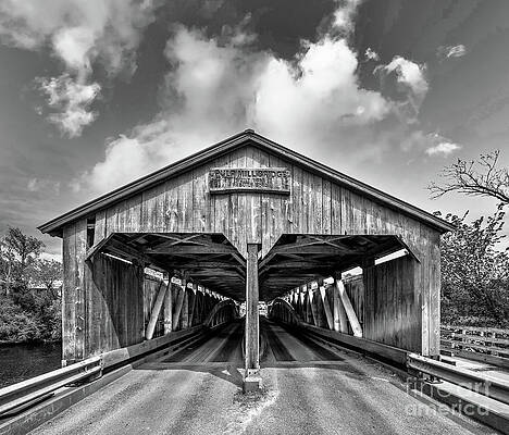 Foliage Photograph - Pulp Mill Bridge In Middlebury, Vermont 4 by Eric Killorin