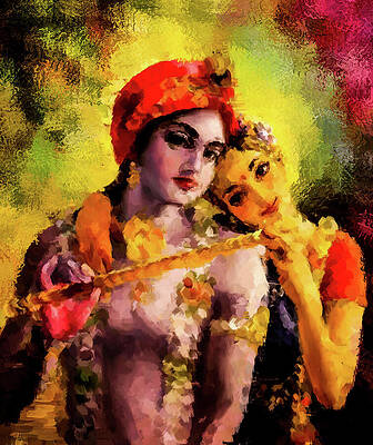 Serene Digital Art - Love Story by Gradify Creations