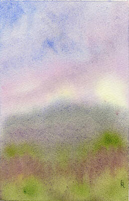 Colorful Painting - Purple Mountains Majesty by Elizabeth Reich