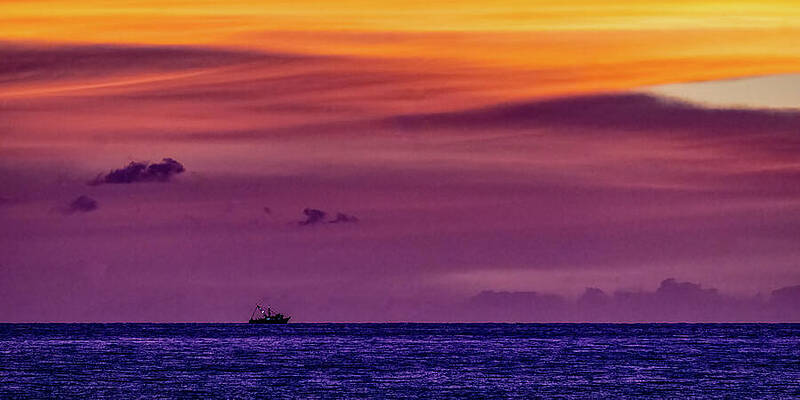 Sky Photograph - Purple Sunset Mazatlan Sinaloa Mexico by Tommy Farnsworth