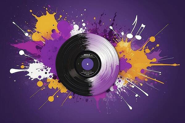 Purple Vinyl Splash - AM1238 by Don Northup