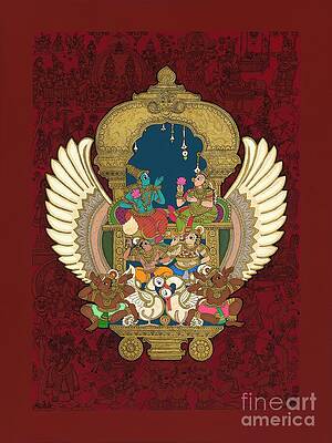 Painting - Pushpaka Vimanam by Aanya's Art 4 Earth